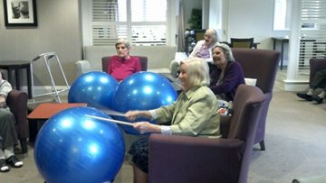 Musical exercise classes delight at Peterlee care home
